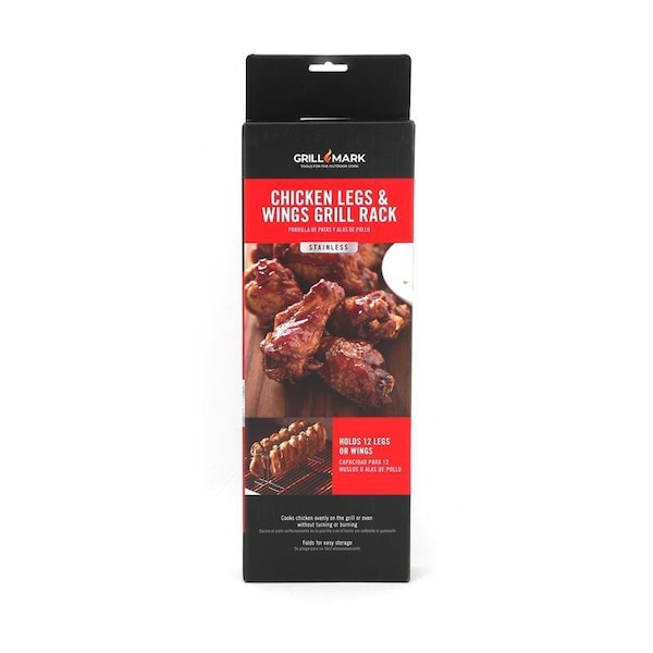 Grill Mark EZ Stainless Steel Chicken Leg/Wing Hanger 13.75 in. L X 5 in. W 1 pk 06120ACE - main